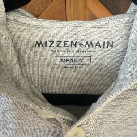 Mizzen + Main Performance Pull Over Hoodie Henley Size Medium - Picture 2 of 8